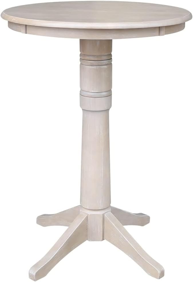 IC INTERNATIONAL CONCEPTS 30" Round Top Pedestal Table - 40.9" H