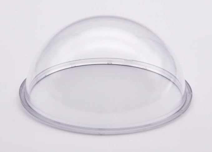 JMX Acrylic/PC CCTV Replacement Clear Camera Dome Cover Security Camera Housing Pet Dog Fence Window Skylight Window (4.3 Inches, Transparent)