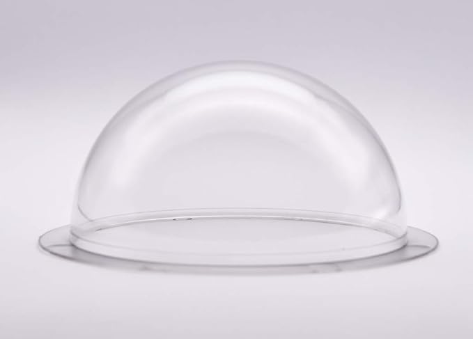 JMX Acrylic/PC CCTV Replacement Clear Camera Dome Cover Security Camera Housing Pet Dog Fence Window Skylight Window (5.8 Inches, Transparent)