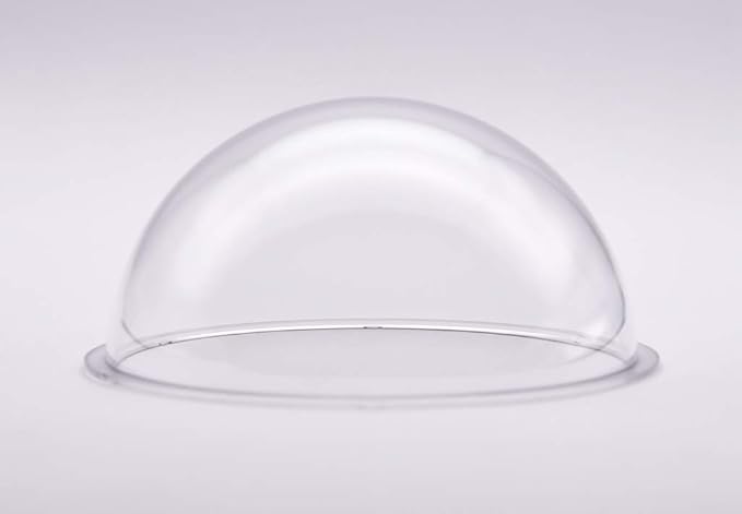 JMX Acrylic/PC CCTV Replacement Clear Camera Dome Cover Security Camera Housing Pet Dog Fence Window Skylight Window (4.5 Inches, Transparent)