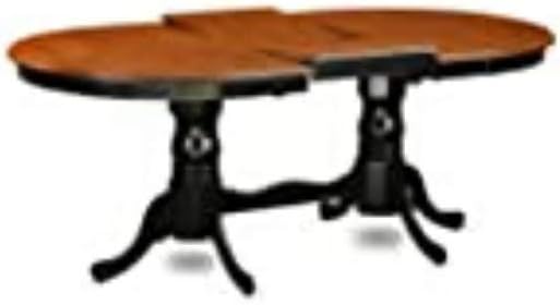 East West Furniture NIC-BLK-W Nicoli Dining Room Chairs - Stylish Back Solid Wood Seat Chairs, Set of 2, Black & Cherry