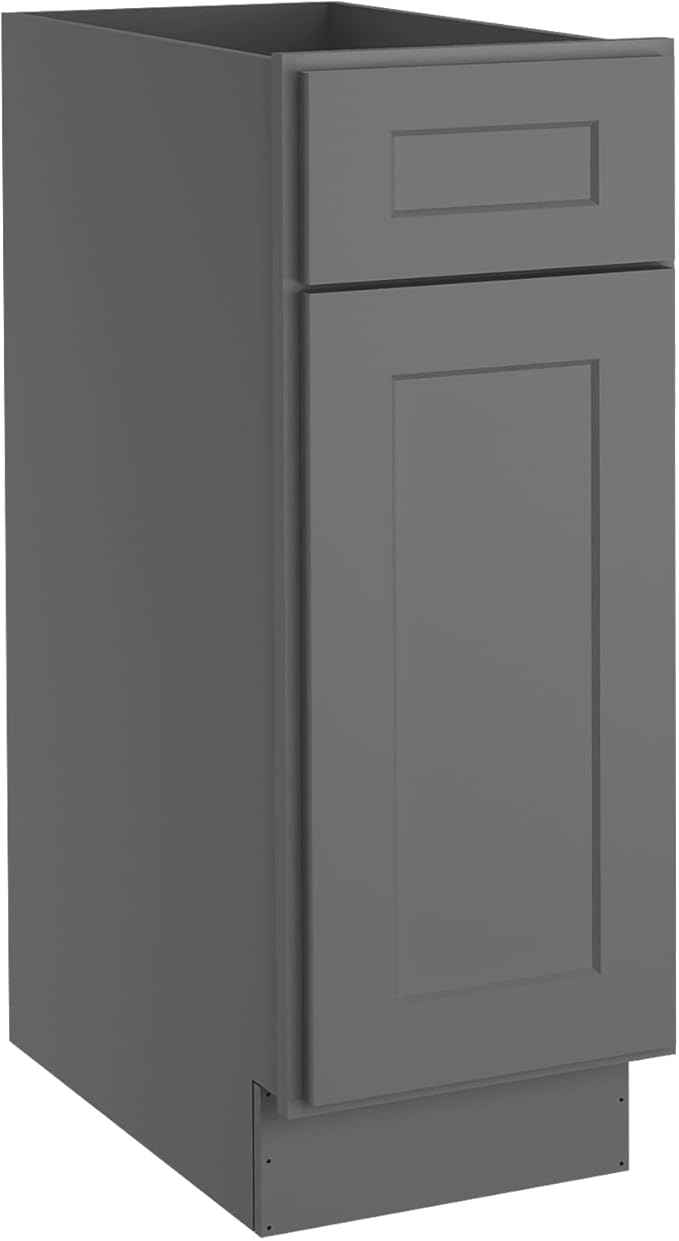 LOVMOR Kitchen Base Cabinets, Sideboard Storage Cabinet, Entryway Cabinet with 1-Drawer & Adjustable Shelf, 18" W X 24" D X 34-1/2"H