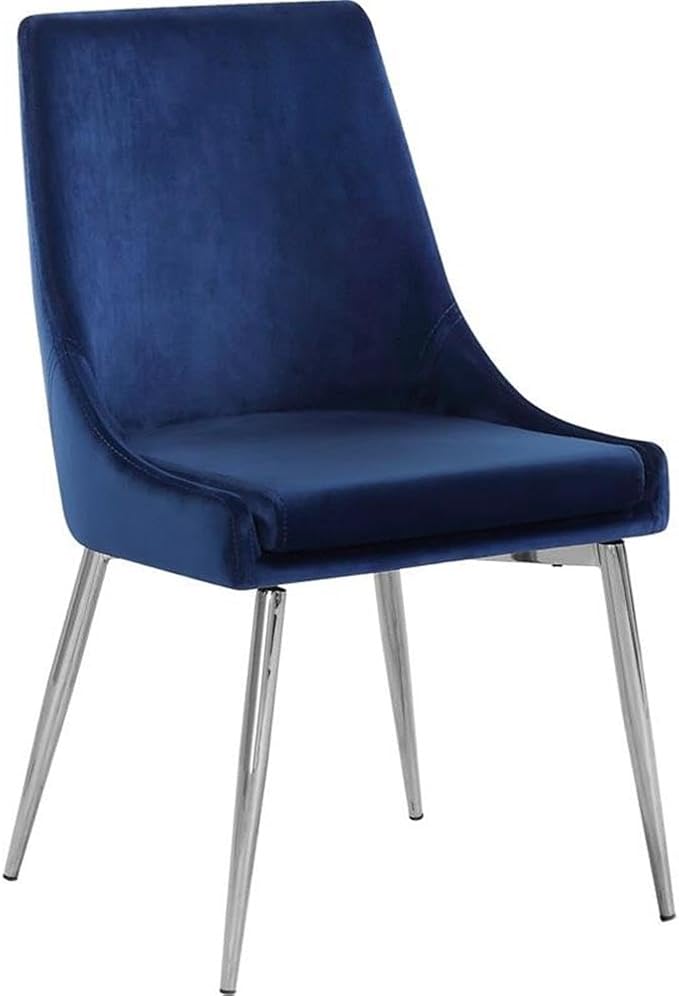 Meridian Furniture Karina Navy Velvet Dining Chair (Set of 2)