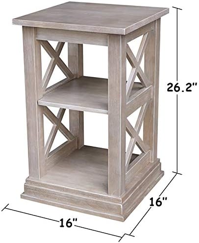 International Concepts Accent Table, Washed Gray Taupe