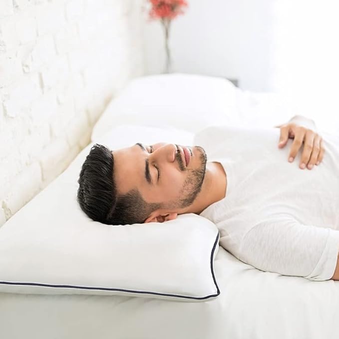 Bed Pillows 2 Pack - King Size Cooling Pillows for Sleeping Set of 2 for Side Back and Stomach Sleepers, Down Alternative Filling Luxury Soft Supportive Plush Pillows(White, King)