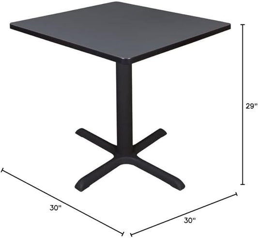 Cain 30" Square Breakroom Table- Grey