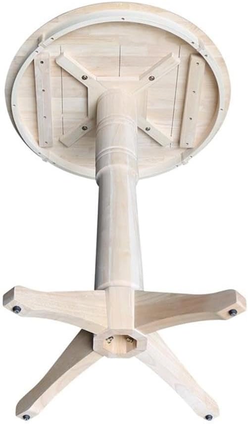 IC INTERNATIONAL CONCEPTS 30" Round Top Pedestal Table - 41.9" H