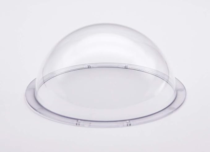 JMX Acrylic/PC CCTV Replacement Clear Camera Dome Cover Security Camera Housing Pet Dog Fence Window Skylight Window (5 Inches, Transparent)