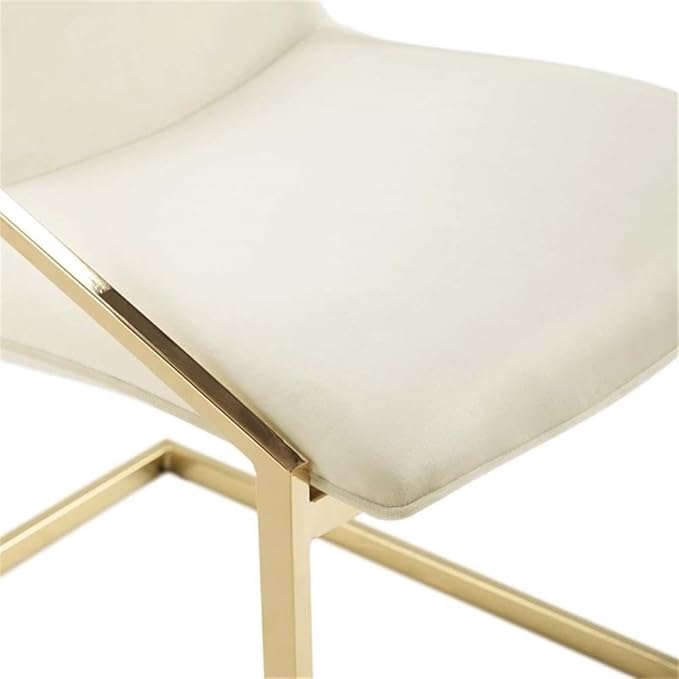 Modway Pitch Performance Velvet Dining Armchair, Gold Ivory