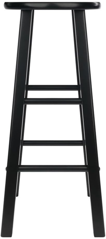 Winsome Element 2-Piece Counter Stool Set, Classic Backless Bar Chairs for Kitchen & Dining Room Seating, Timeless Essential Furniture for Home, Dorm, Apartments