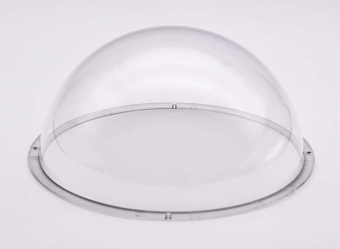 JMX Acrylic/PC CCTV Replacement Clear Camera Dome Cover Security Camera Housing Pet Dog Fence Window Skylight Window (6.5 Inches, Transparent)