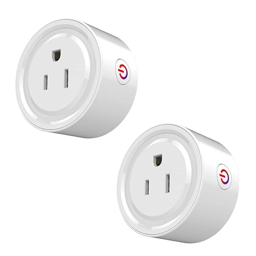 Zigbee Smart Plug, Prakriti Smart Zigbee Plugs | Compatabile with Google Assistant, Alexa, Hubitat (2 Pack)
