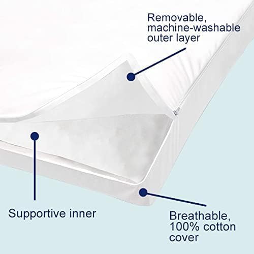 ACCURATEX Pillows Queen Size Set of 2, Hybrid Shredded Memory Foam Pillow[Adjustable Loft], Fluffy Down Alternative Fill Removable Cotton Cover, Firm Supportive Pillow for Side Back Sleepers