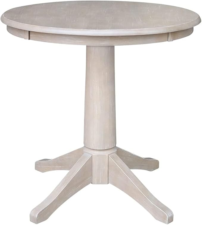 IC INTERNATIONAL CONCEPTS 30" Round Top Pedestal Table - 40.9" H