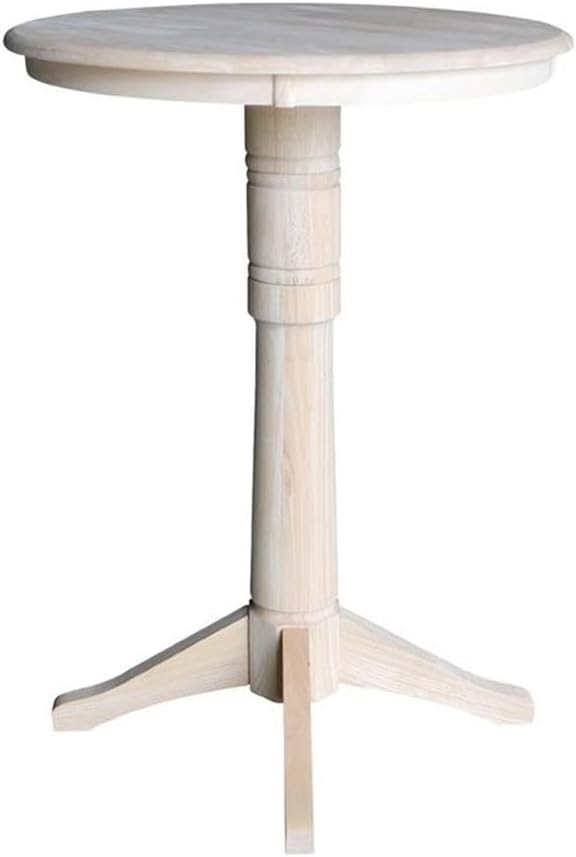 IC INTERNATIONAL CONCEPTS 30" Round Top Pedestal Table - 41.9" H