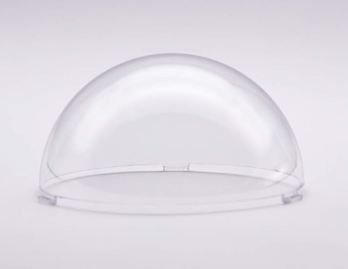 JMX Acrylic/PC CCTV Replacement Clear Camera Dome Cover Security Camera Housing Pet Dog Fence Window Skylight Window (4 Inches H: 2.20", Transparent)