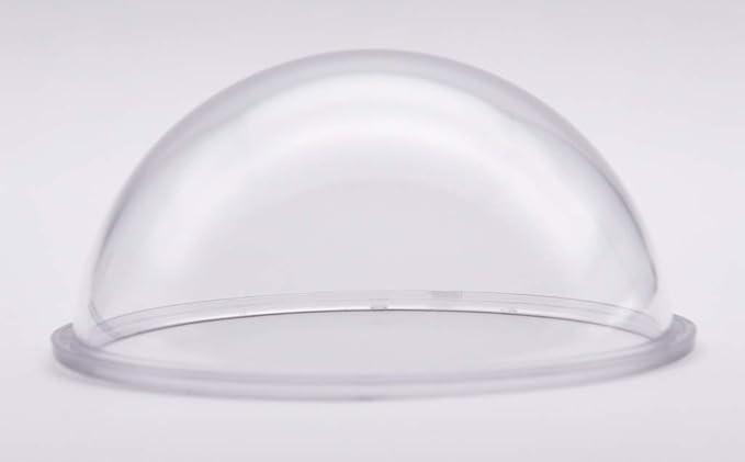 JMX Acrylic/PC CCTV Replacement Clear Camera Dome Cover Security Camera Housing Pet Dog Fence Window Skylight Window (4.3 Inches, Transparent)