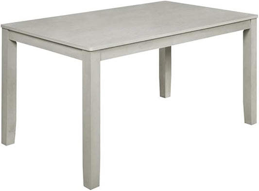New Classic Furniture Pascal 59" Rectangle Wood Dining Table, Driftwood Gray