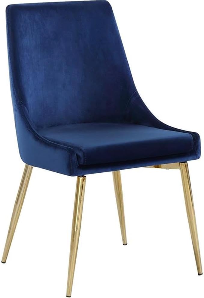 Meridian Furniture Karina Navy Velvet Dining Chair (Set of 2)