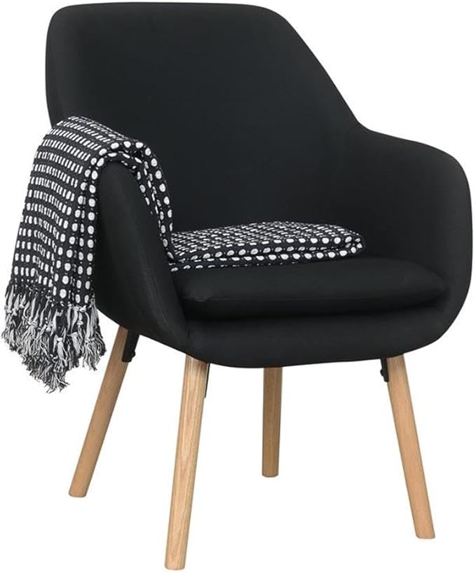 Convenience Concepts Take a Seat Charlotte Accent Chair, Black