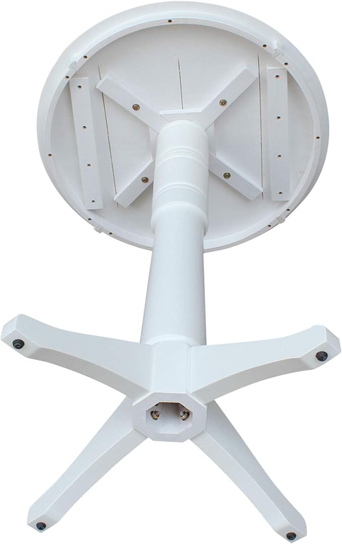 IC INTERNATIONAL CONCEPTS 30" Round Top Pedestal Table - 40.9" H