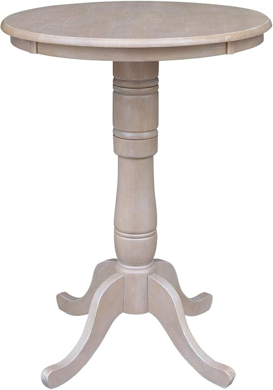 IC INTERNATIONAL CONCEPTS 30" Round Top Pedestal Table - 40.9" H