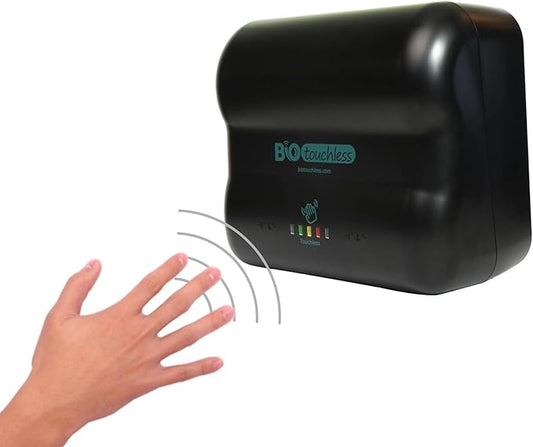 Touchless Wall-Mounted Toilet Paper Dispenser for Bath Tissue | Smart Sensor Toilet Paper Holder Compatible with Two-Ply Toilet Tissue | Home, Industrial & Commercial Restrooms