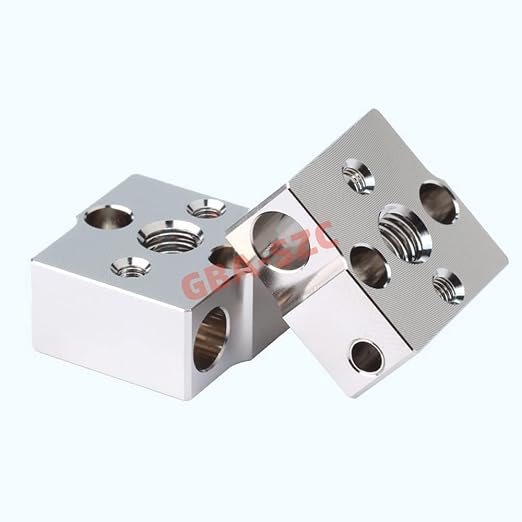 Ender 3 Neo/CR6 SE Heater Block,Plated Copper Upgrade with Silicone Sock for CR-6 SE/CR-6 MAX/CR-5 Pro/CR10 Smart/Ender 3 Neo/V2 Neo/Max Neo Cartridge Sensor. (1PC)