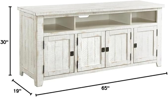 Martin Svensson Home Nantucket 65" TV Stand, Antique White