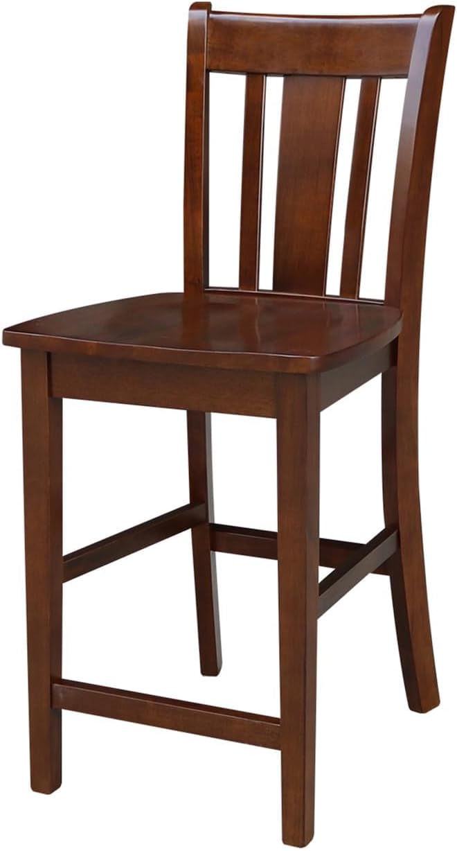 IC INTERNATIONAL CONCEPTS 30x48 Counter Height Dining Table with 4 Counter Height Stools in Espresso