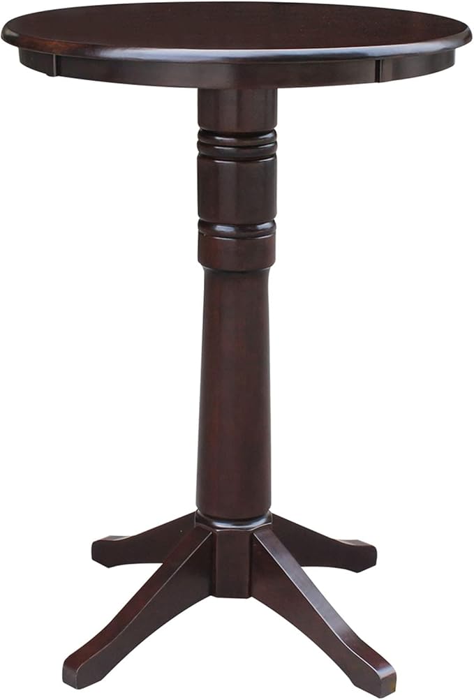 IC INTERNATIONAL CONCEPTS 30" Round Top Pedestal Table - 41.9" H