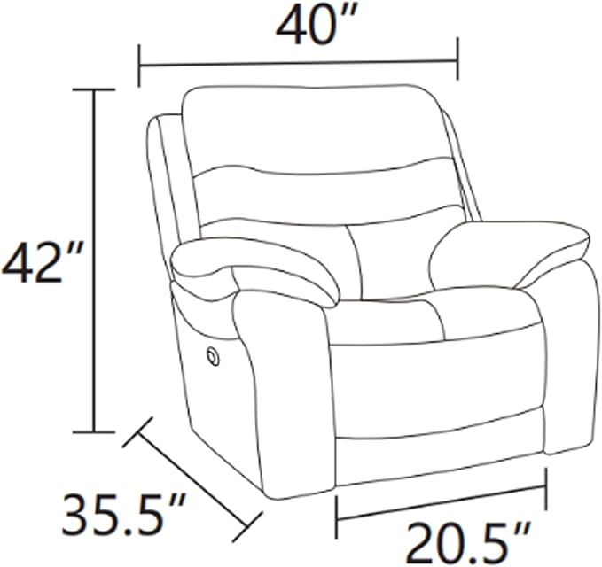 Power Reclining Sofa Set, Genuine Leather Recliner Sofa Set,Living Room Furniture Setwith USB Charging and LED Lights,for Living Room/Apartment/Office/Home Theather,Light Grey,C