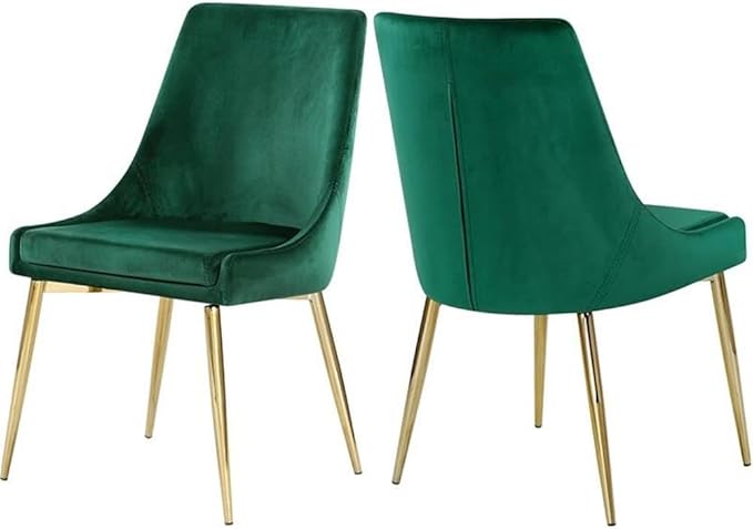 Meridian Furniture Karina Green Velvet Dining Chair (Set of 2)