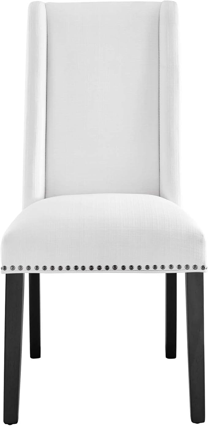 Modway EEI-2748-WHI-SET Baron Dining Chair Fabric Set of 2, White
