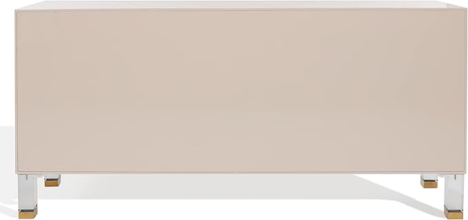 Safavieh Couture Home Saturn-Art Deco-Light Pink Acrylic 3-door Sideboard