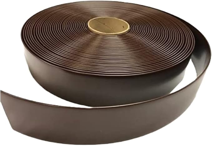 Patio Vinyl Strap Roll, Perfect for Patio Furniture, Pool, Lawn, Garden, Make Your Own Replacement Straps, 20 Free Fasteners, 2" Wide x 20' Length, Dark Brown