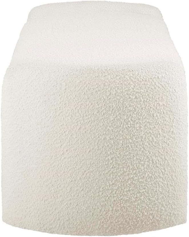 Modway Nebula Boucle Upholstered Storage Bench in Ivory