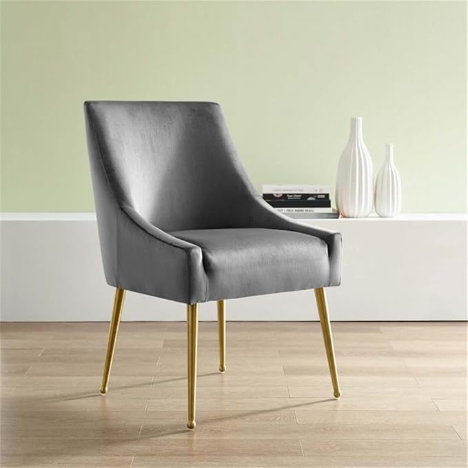 Modway Discern Upholstered Performance Velvet Dining Chair, Gray