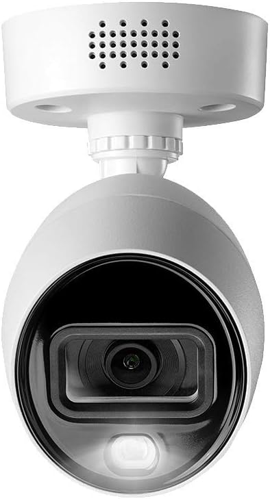 Lorex 4K Indoor/Outdoor Ultra HD Motion Detected Wired Security Surveillance Add-On Bullet Camera - with IR Night Vision and Long Range