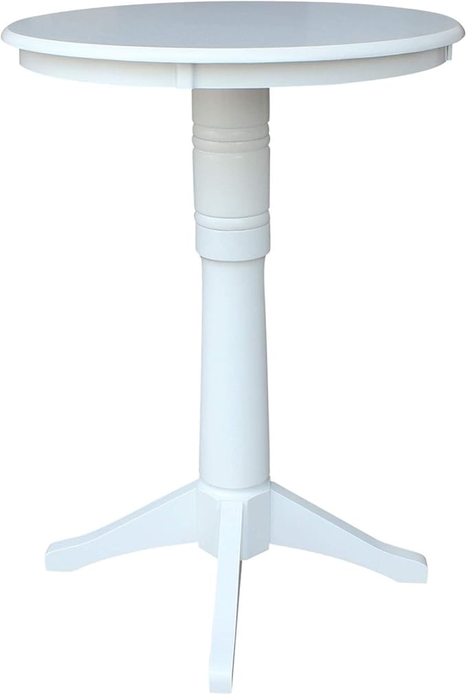 IC INTERNATIONAL CONCEPTS 30" Round Top Pedestal Table - 40.9" H