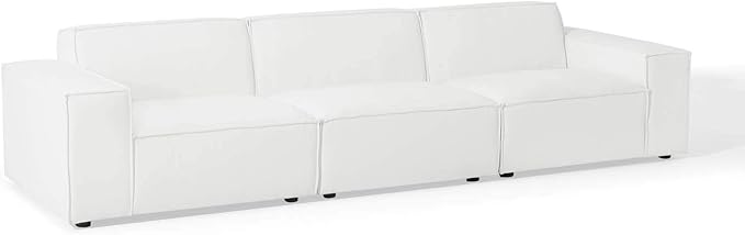 Modway EEI-4112-WHI Restore 3-Piece Sectional Sofa, White