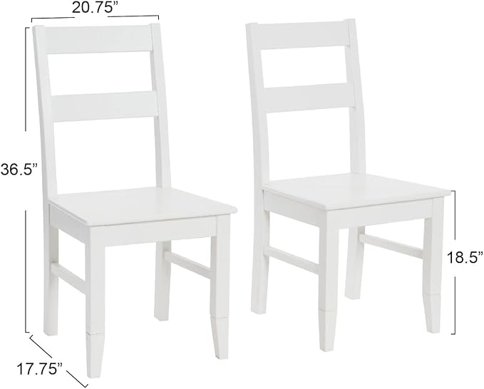 Creative Co-Op Pleasantville Wood Dining Chairs, Set of 2