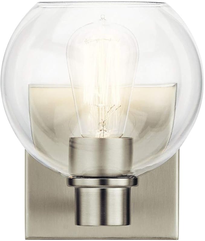 Kichler Lighting 45892NI One Light Wall Sconce from The Harmony Collection, Brushed Nickel