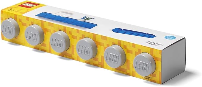 Room Copenhagen, Lego Book Rack - Decorative Floating Shelf Storage - Grey