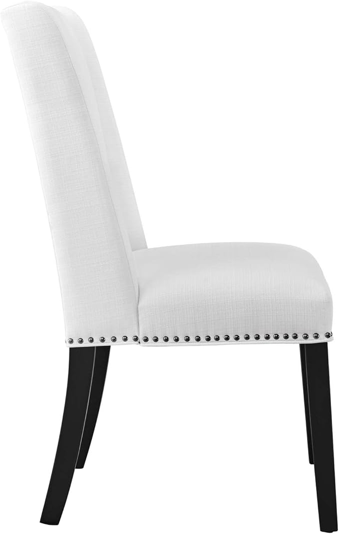 Modway EEI-2748-WHI-SET Baron Dining Chair Fabric Set of 2, White