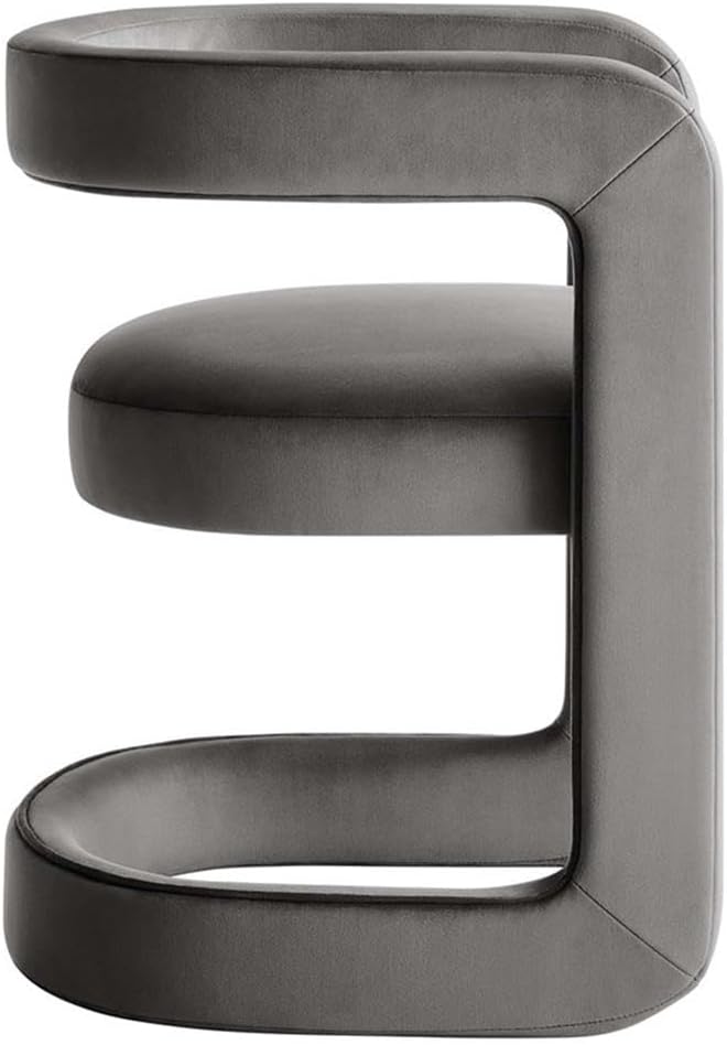 Modway Winslow Stain-Resistant Performance Velvet Accent Chair in [Color]- Open Back Barrel Armchair - Versatile Upholstered Dining Chair - Cozy Reading Chair