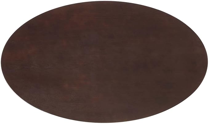 Modway Lippa Dining Table, 60", Gold Cherry Walnut