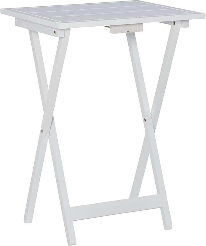 Powell Gemma Tray Table, White