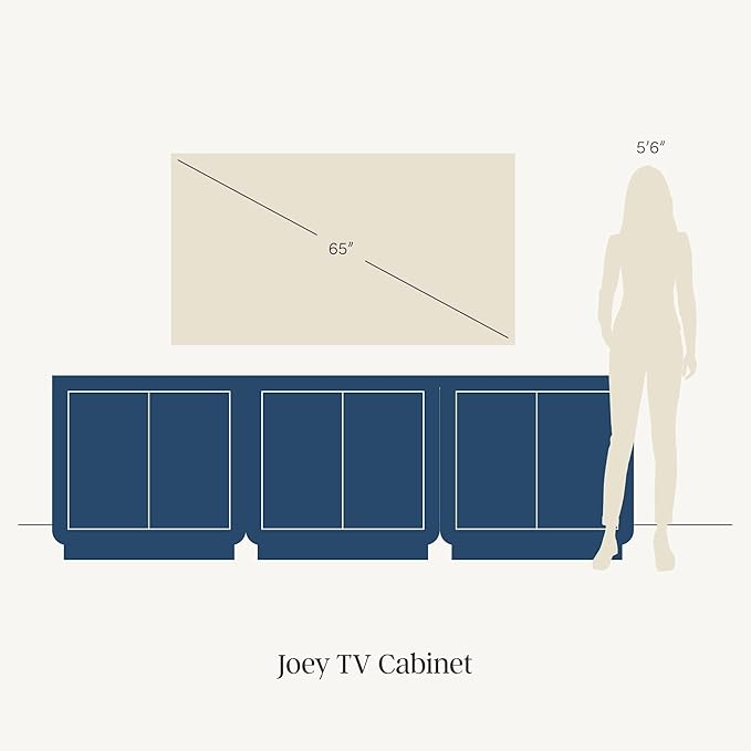 Nathan James Joey Mid Century Modern Storage Cabinet, Arched Accent Cabinet with Rounded Bottom Edges and Integrated Door Pull Cutouts, Black Oak Set of 3
