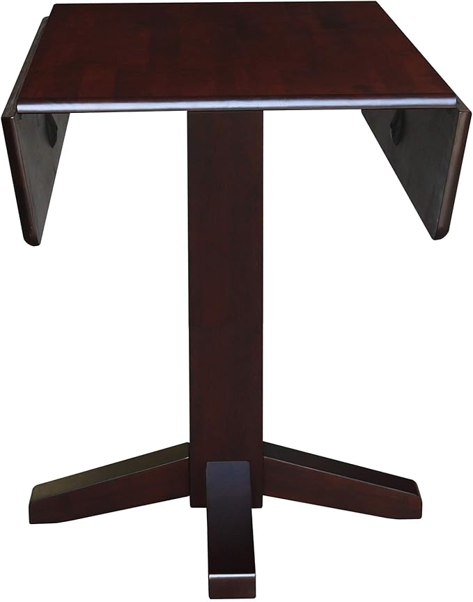 IC INTERNATIONAL CONCEPTS 36" Square Dual Drop Leaf Table with 2 X-Back Chairs